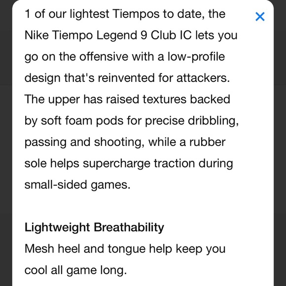 ‼️SOLD‼️ NWT Nike Tiempo Legend 9 Club IC 
M 7.5 / W 9 - Picture 11 of 11